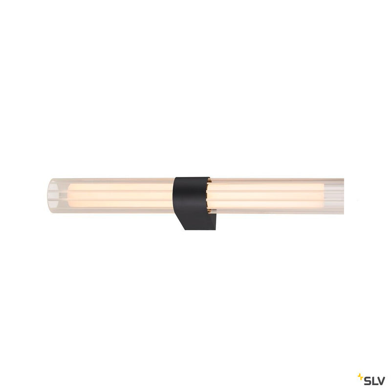 SLV 1007618 LYGANT double, wall-mounted light, 3000 K, 11 W, black