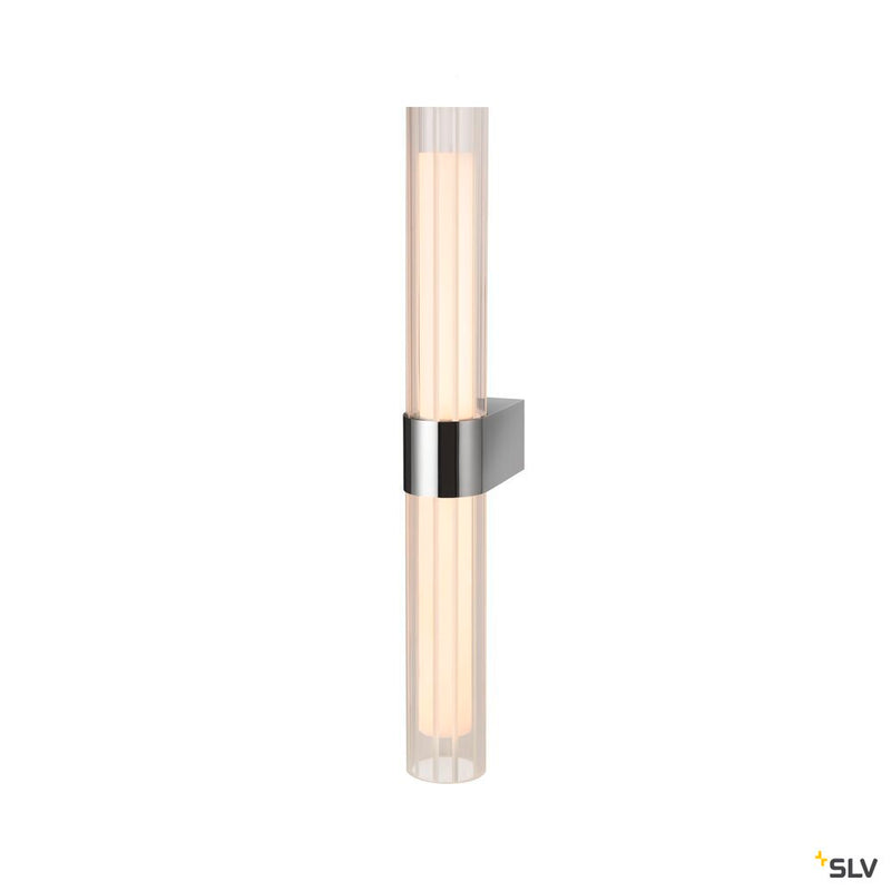 SLV 1007619 LYGANT double, wall-mounted light, 3000 K, 11 W, chrome