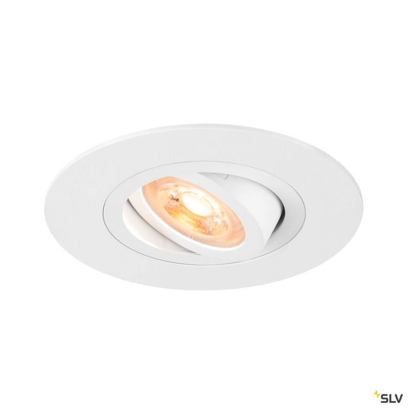 SLV 1007624 NEW TRIA® 75 XL, recessed ceiling light, round, max. 10 W, GU10, white