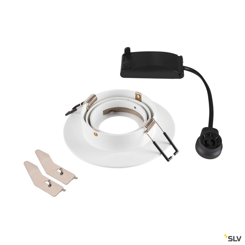 SLV 1007624 NEW TRIA® 75 XL, recessed ceiling light, round, max. 10 W, GU10, white