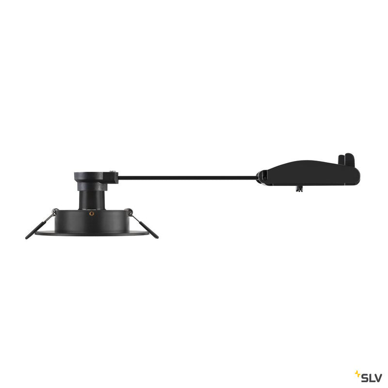 SLV 1007625 NEW TRIA® 75 XL, recessed ceiling light, round, max. 10 W , GU10, black