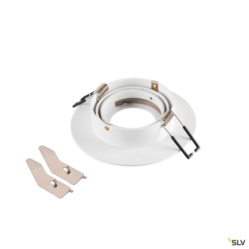SLV 1007630 NEW TRIA® 75 XL, ceiling installation ring, D: 11 H: 2.6 cm, IP20, white