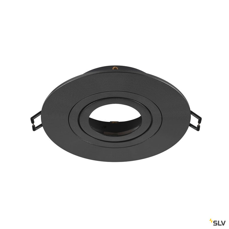 SLV 1007631 NEW TRIA® 75 XL, ceiling installation ring, D: 11 H: 2.6 cm, IP20, black