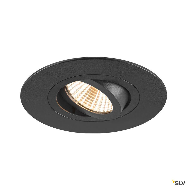 SLV 1007631 NEW TRIA® 75 XL, ceiling installation ring, D: 11 H: 2.6 cm, IP20, black