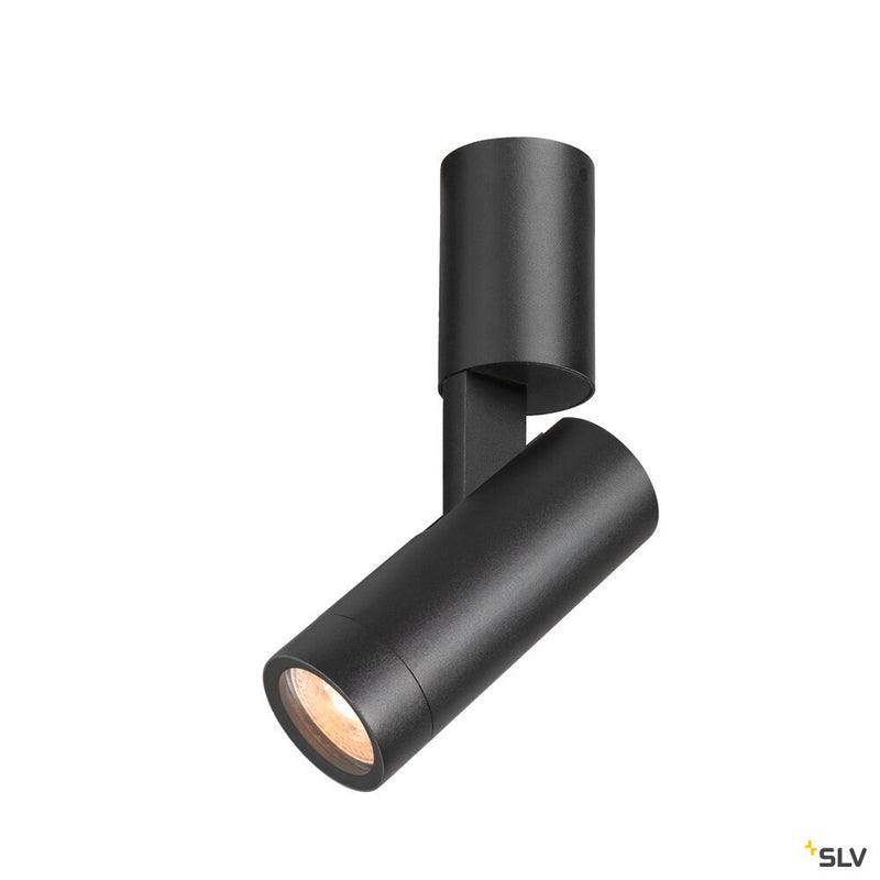 SLV 1007653 S-TUBE, wall-mounted light, round, GU10, 1x max. 10 W, black