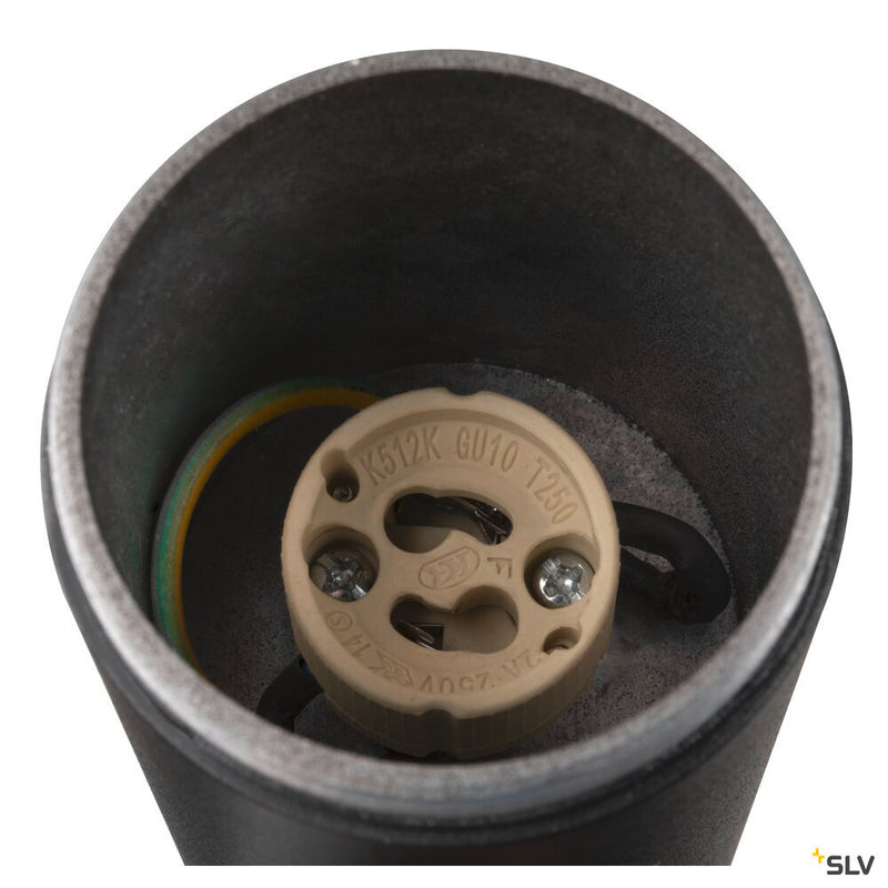 SLV 1007653 S-TUBE, wall-mounted light, round, GU10, 1x max. 10 W, black