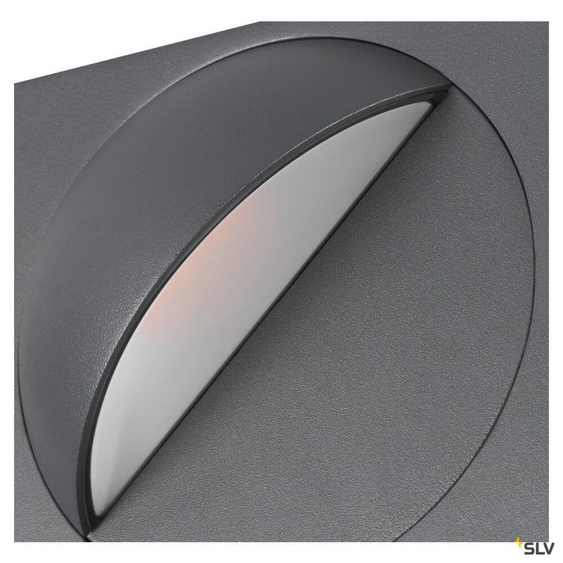 SLV 1007667 LID I, wall-mounted light, 2700/3000 K, 15 W, PHASE, 100°, anthracite