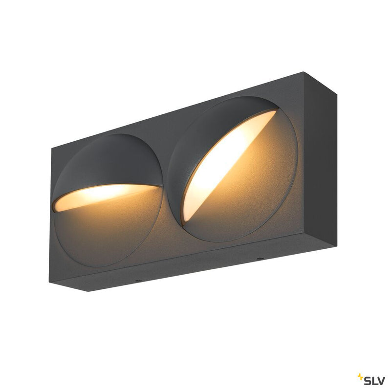 SLV 1007668 LID I, wall-mounted light, 2700/3000 K, 29 W, PHASE, 100°, anthracite