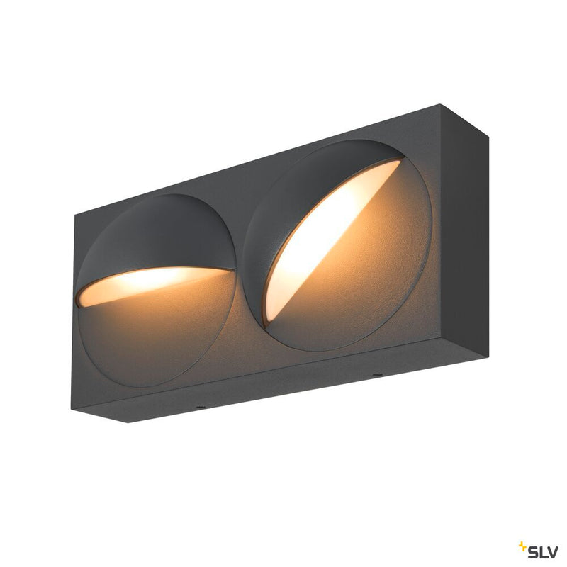 SLV 1007668 LID I, wall-mounted light, 2700/3000 K, 29 W, PHASE, 100°, anthracite