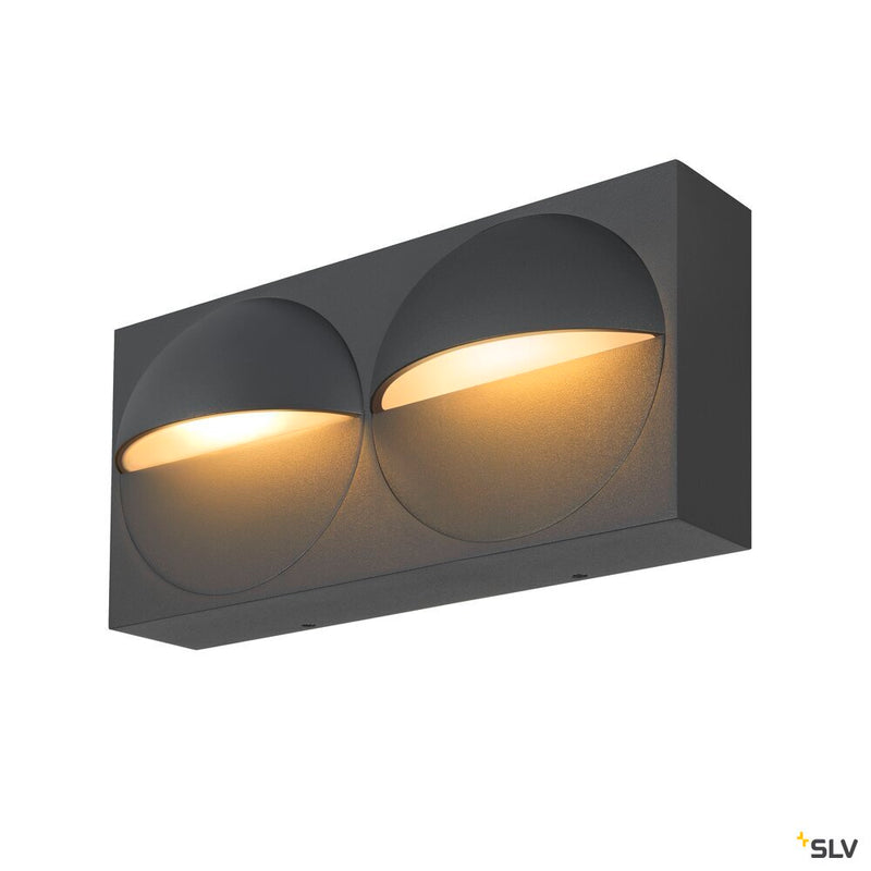 SLV 1007668 LID I, wall-mounted light, 2700/3000 K, 29 W, PHASE, 100°, anthracite