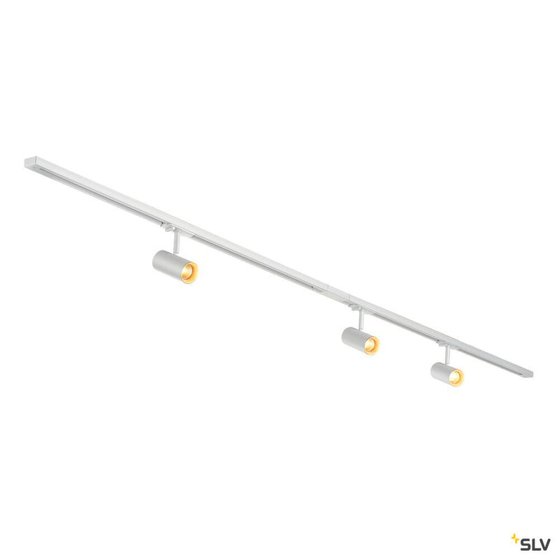 SLV 1007674 NOBLO® SPOT, track system set, round, 2700 K, 19 W, trailing-edge phase, 32°, white