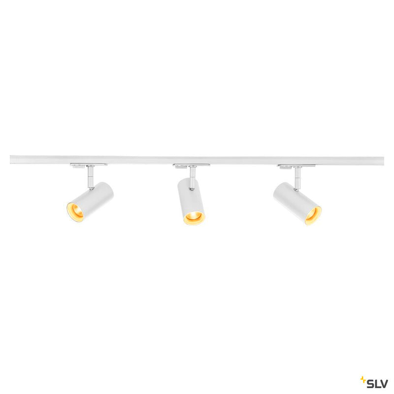 SLV 1007674 NOBLO® SPOT, track system set, round, 2700 K, 19 W, trailing-edge phase, 32°, white