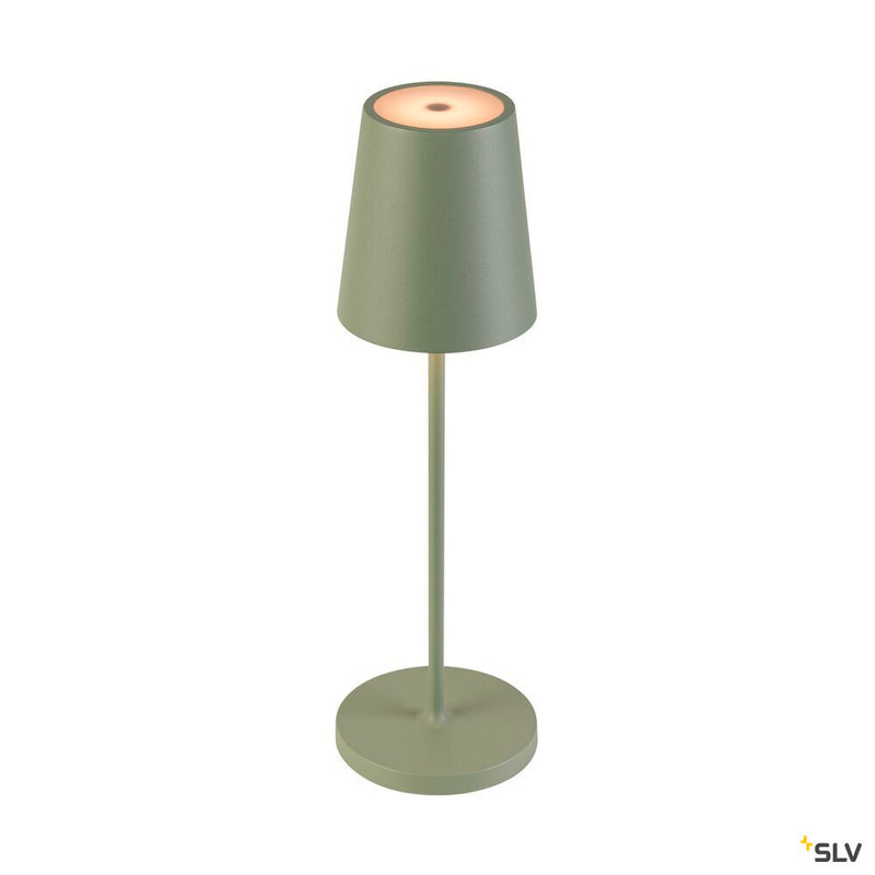 SLV 1007696 VINOLINA TWO, table lamp, battery-powered, IP65, 2200/2700/3000 K, TOUCH, green