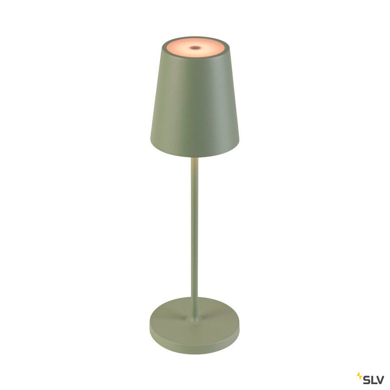 SLV 1007696 VINOLINA TWO, table lamp, battery-powered, IP65, 2200/2700/3000 K, TOUCH, green