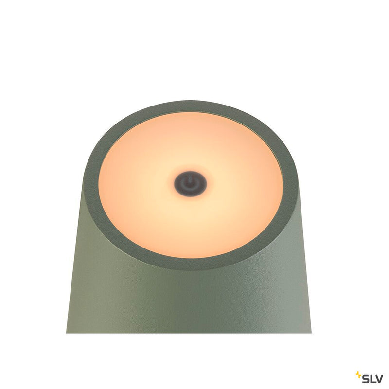 SLV 1007696 VINOLINA TWO, table lamp, battery-powered, IP65, 2200/2700/3000 K, TOUCH, green