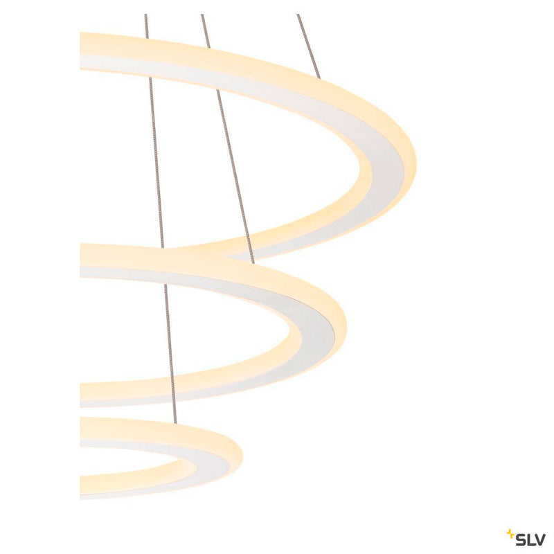 SLV 1007702 ONE FLAT, pendant light, triple, 300 cm, 2700/3000 K, DALI 2, Touch, white
