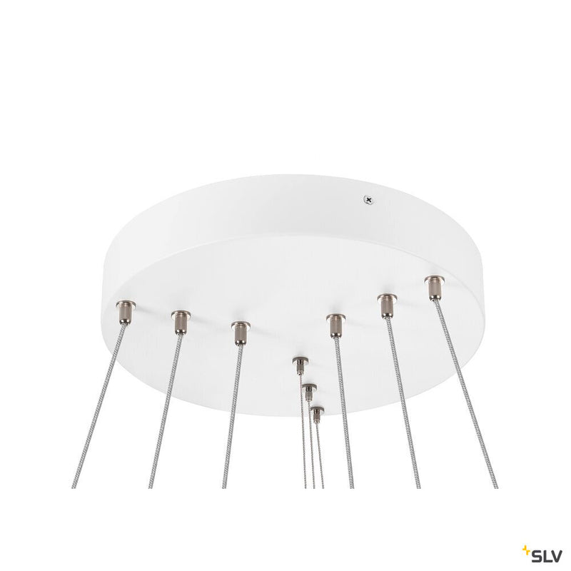 SLV 1007702 ONE FLAT, pendant light, triple, 300 cm, 2700/3000 K, DALI 2, Touch, white
