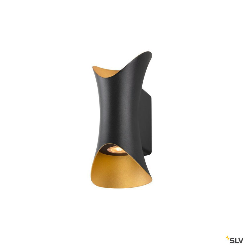 SLV 1007807 MODELA, wall light, up/down, 2700 K, PHASE, black/gold