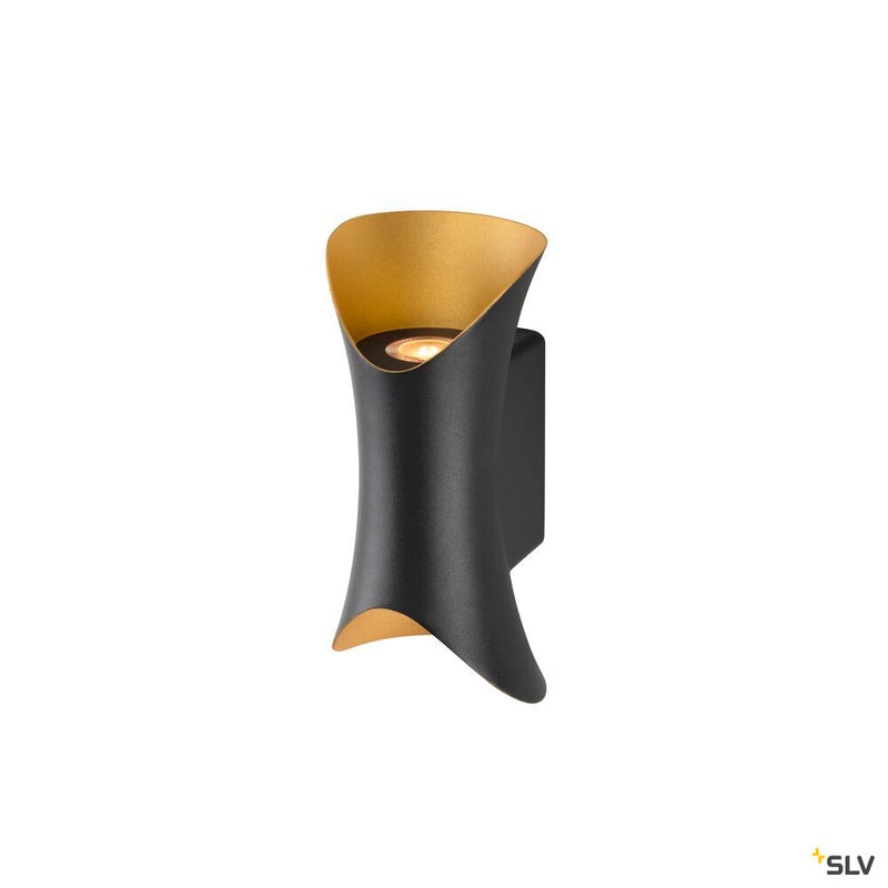 SLV 1007807 MODELA, wall light, up/down, 2700 K, PHASE, black/gold
