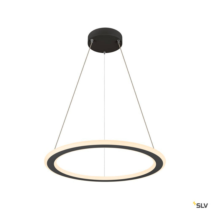 SLV 1007855 ONE FLAT PD, pendant light, pendant length 180 cm, 2700/3000 K, PHASE, black