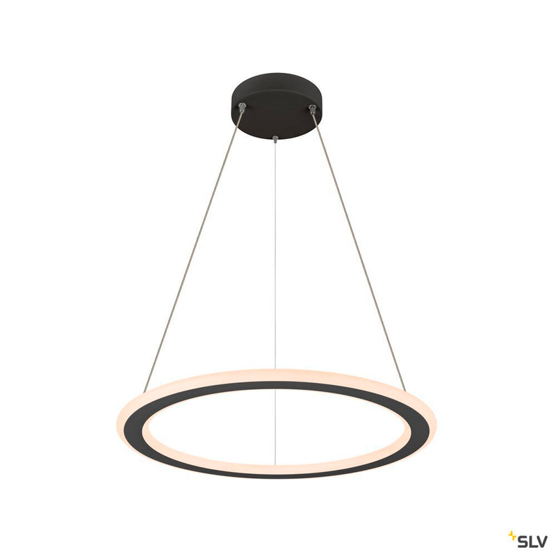 SLV 1007855 ONE FLAT PD, pendant light, pendant length 180 cm, 2700/3000 K, PHASE, black