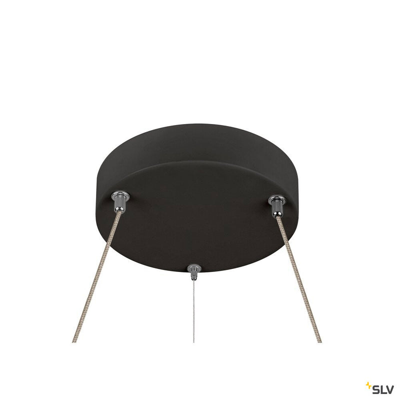 SLV 1007855 ONE FLAT PD, pendant light, pendant length 180 cm, 2700/3000 K, PHASE, black