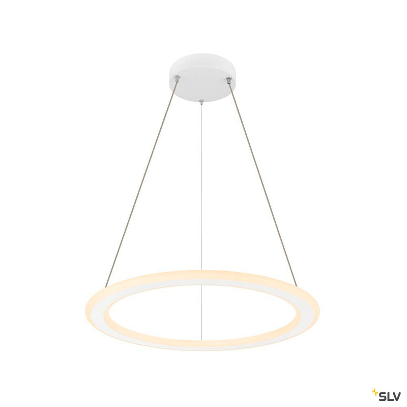 SLV 1007856 ONE FLAT PD, pendant light, pendant length 180 cm, 2700/3000 K, PHASE, white