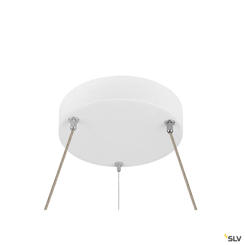 SLV 1007856 ONE FLAT PD, pendant light, pendant length 180 cm, 2700/3000 K, PHASE, white