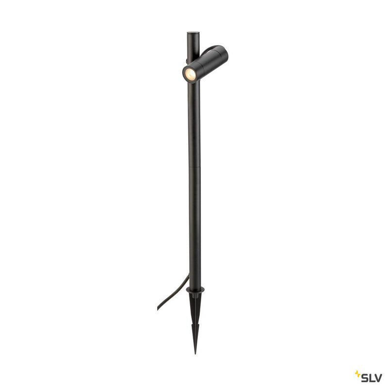 SLV 1007868 HELIA SLIM Pole, single, LED outdoor free-standing light, black IP65 3000 K