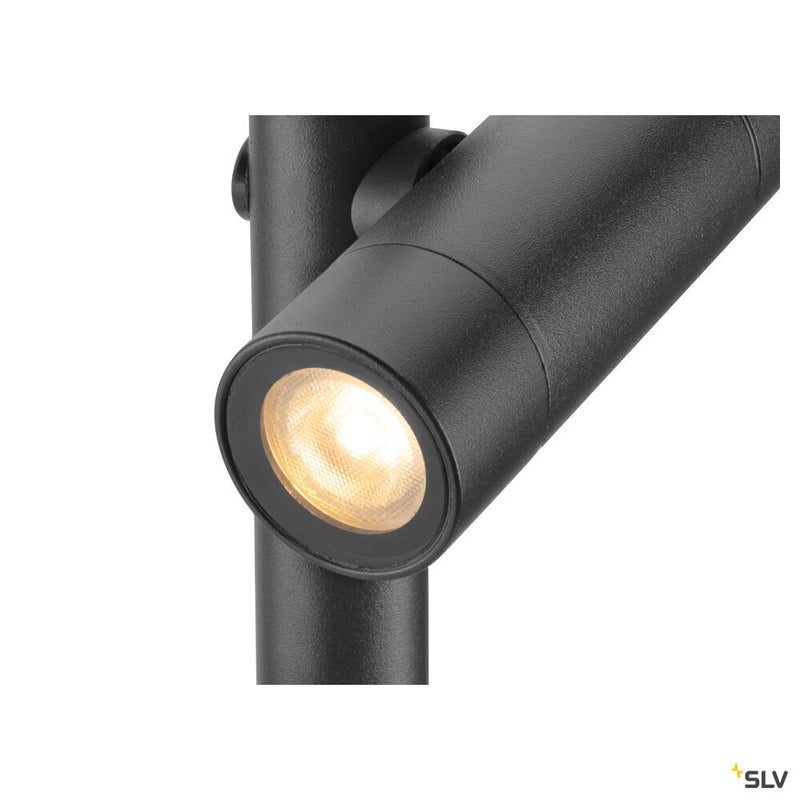 SLV 1007868 HELIA SLIM Pole, single, LED outdoor free-standing light, black IP65 3000 K