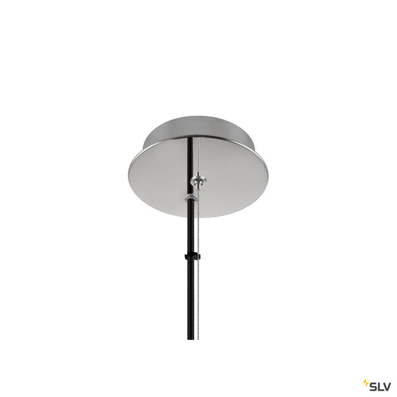 SLV 1007878 PANTILO CONVEX 40, pendant light, 150 cm, E27, max. 40 W, white