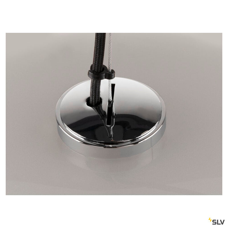 SLV 1007878 PANTILO CONVEX 40, pendant light, 150 cm, E27, max. 40 W, white