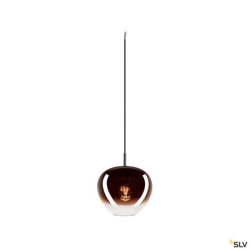 SLV 1007879 PANTILO CONVEX 29, pendant light, 250 cm, E27, max. 40 W, copper