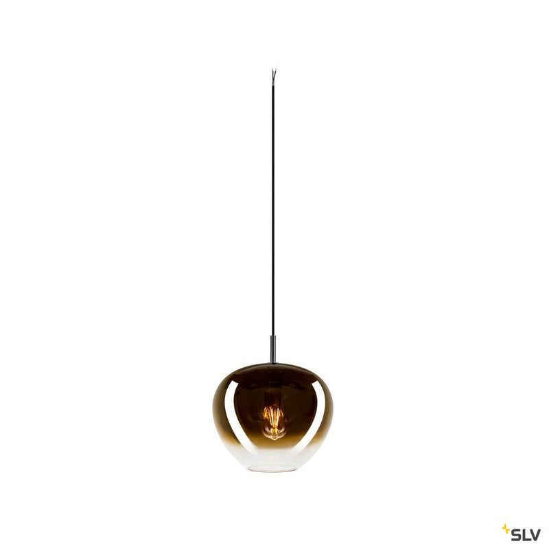 SLV 1007880 PANTILO CONVEX 29, pendant light, 250 cm, E27, max. 40 W, gold