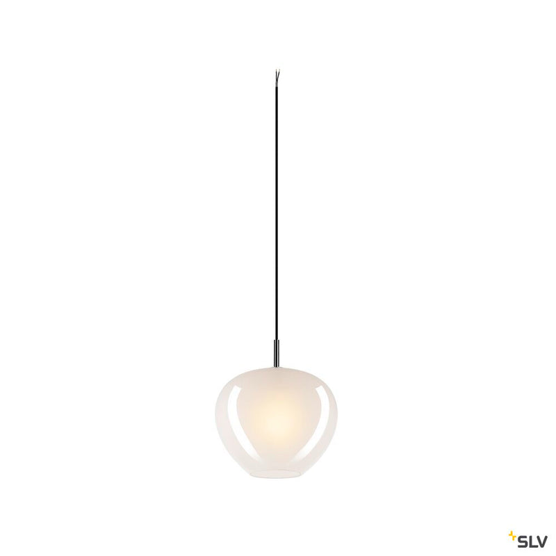 SLV 1007881 PANTILO CONVEX 29, pendant light, 250 cm, E27, max. 40 W, white
