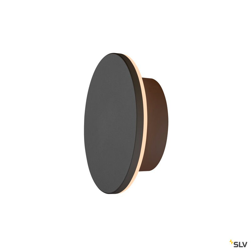 SLV 1007911 D-RING S, wall light, PHASE, 2700/3000 K, PHASE, IP65, black