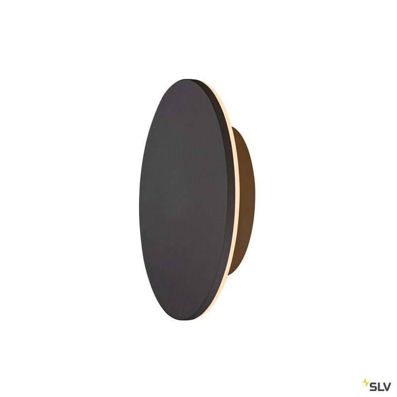 SLV 1007913 D-RING M, wall light, PHASE, 2700/3000 K, PHASE, IP65, black