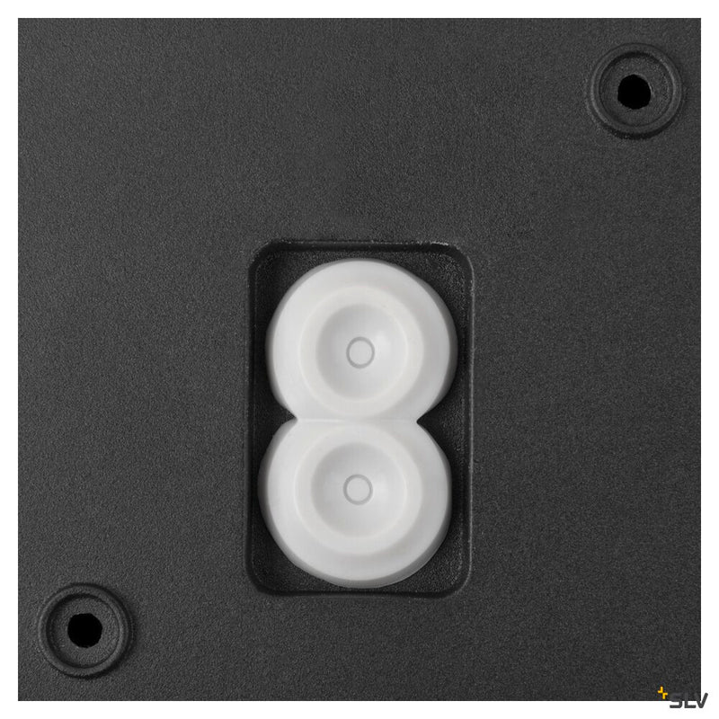 SLV 1007916 Q-RING, wall light, sensor, 3000 K, IP54, black