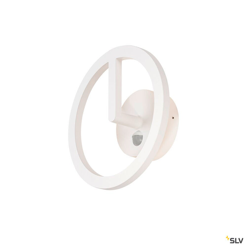 SLV 1007917 Q-RING, wall light, sensor, 3000 K, IP54, white