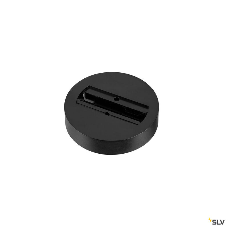 SLV 1007926 Ceiling rosette, for single-phase adapter, black