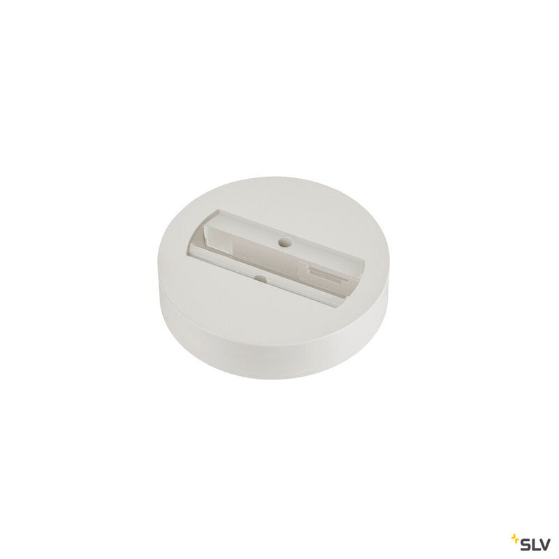 SLV 1007927 Ceiling rosette, for single-phase adapter, white