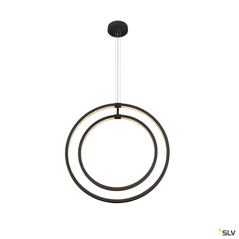 SLV 1008002 ONE VERTICAL PD, pendant light, 180 cm, 2700/3000 K, PHASE, black