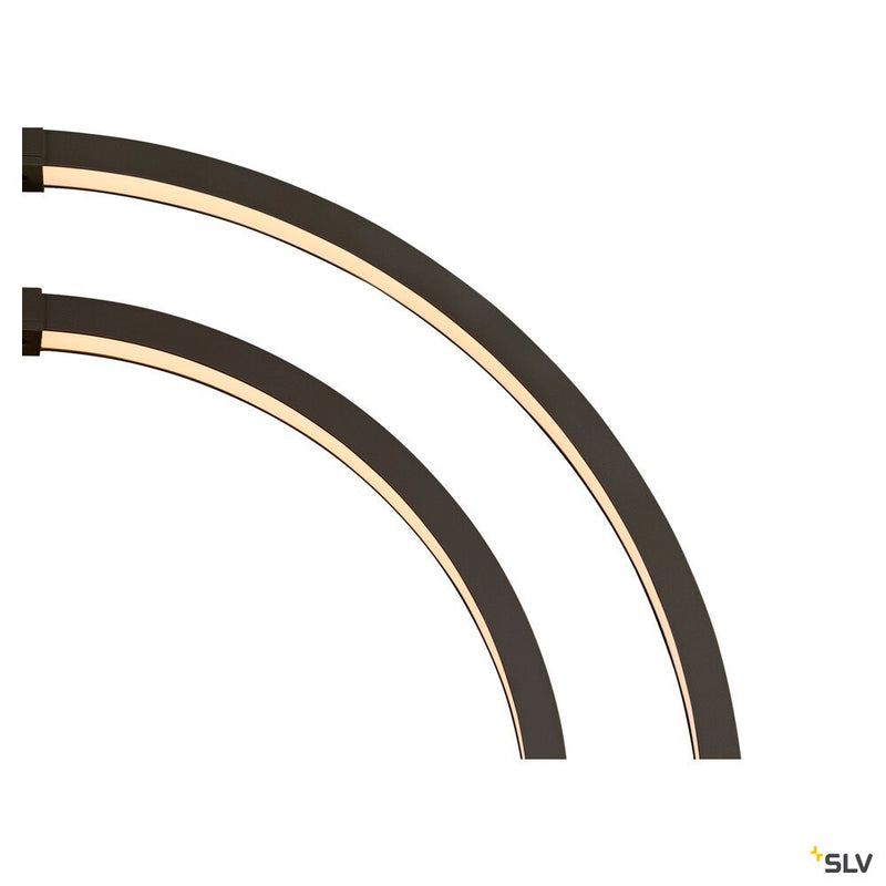 SLV 1008002 ONE VERTICAL PD, pendant light, 180 cm, 2700/3000 K, PHASE, black