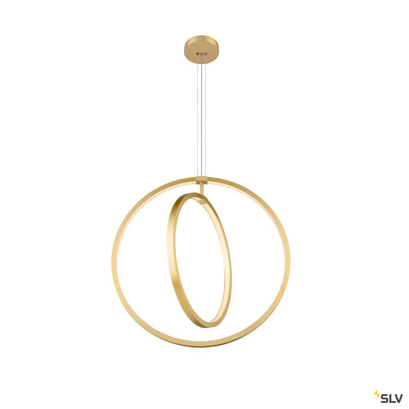 SLV 1008004 ONE VERTICAL PD, pendant light, 180 cm, 2700/3000 K, PHASE, brass
