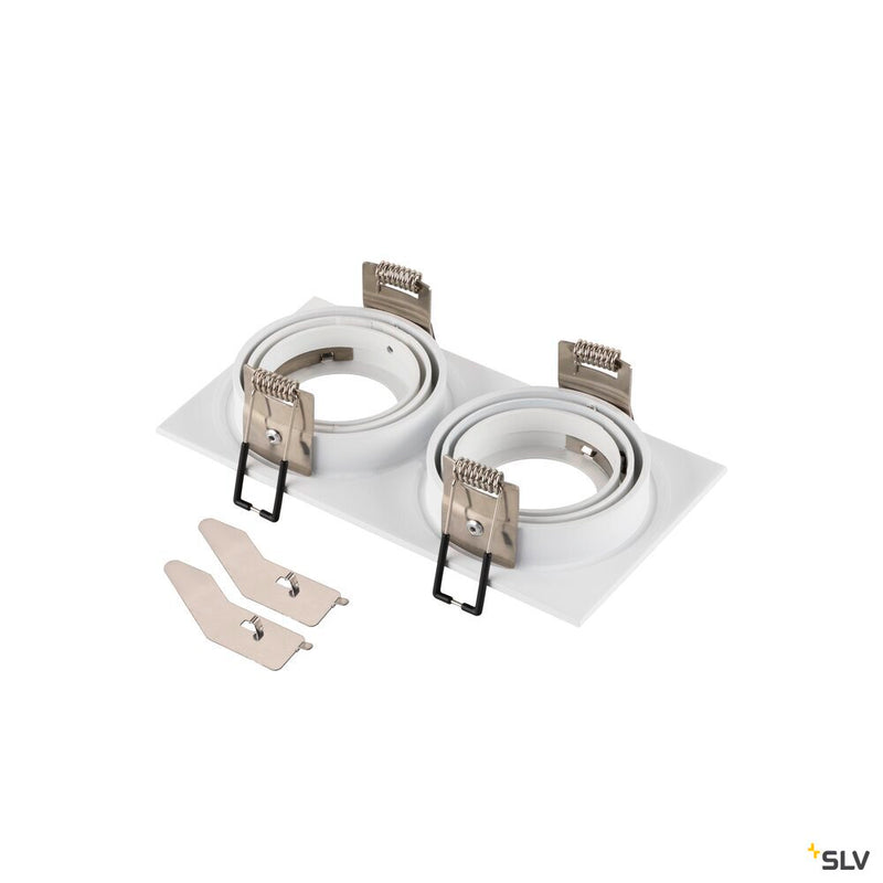 SLV 1008008 NEW TRIA® 155, ceiling installation ring, L: 17 W: 9 H: 4 cm, two-lamp, IP 20, white
