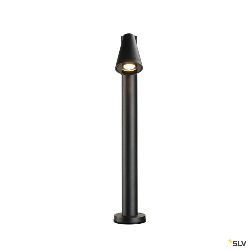 SLV 1008016 T-TUBE 70 POLE, outdoor free-standing light, GU10, single, IP65, max. 10 W, black