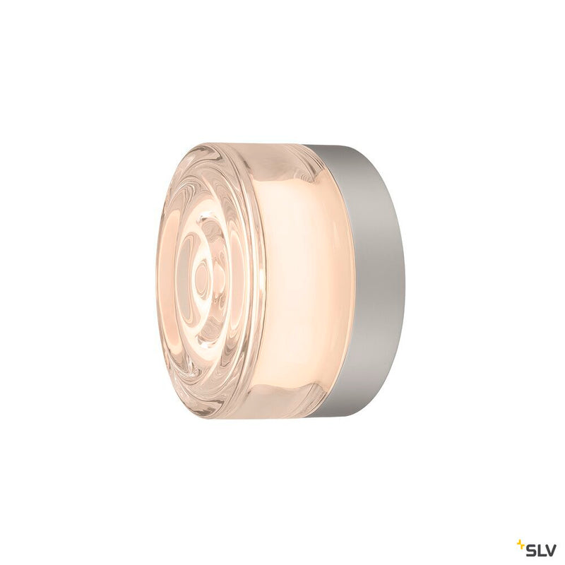 SLV 1008024 CYFT WAVE, wall- and ceiling-mounted light, 2700/3000/4000 K, 6.5 W, PHASE, black / clear