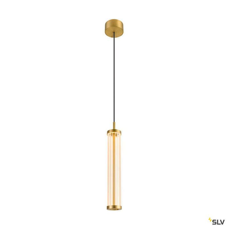 SLV 1008033 QUIMERA, pendant light, pendant length 150 cm, 2700/3000 K, PHASE, brushed brass