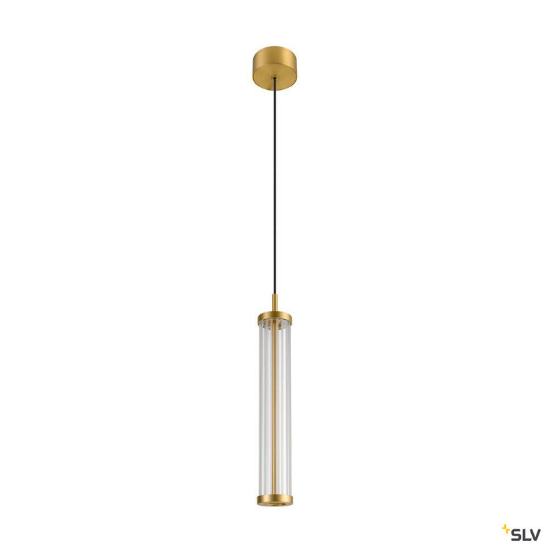 SLV 1008033 QUIMERA, pendant light, pendant length 150 cm, 2700/3000 K, PHASE, brushed brass