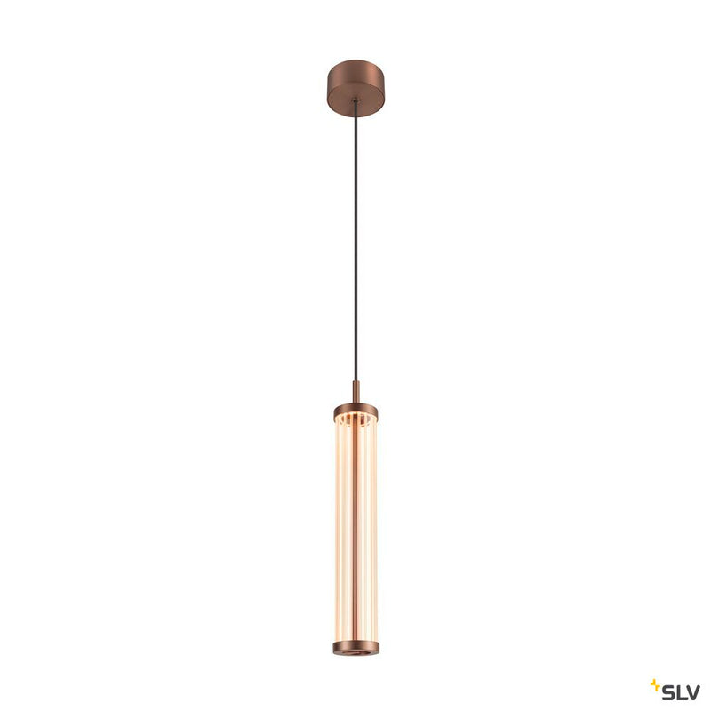 SLV 1008034 QUIMERA, pendant light, pendant length 150 cm, 2700/3000 K, PHASE, dark copper